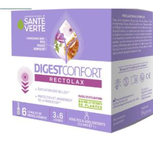 Sante Verte - DigestConfort Retolax adultes - 6 canules de microlavement