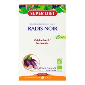 Superdiet - Radis noir - 20 ampoules 15 ml