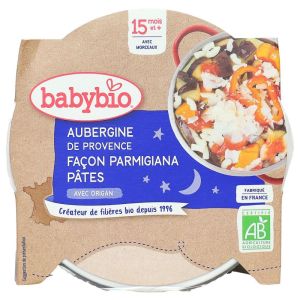 Babybio - Aubergine de Provence façon parmigiana, macaroni, origan - dès 15 mois - 260 g