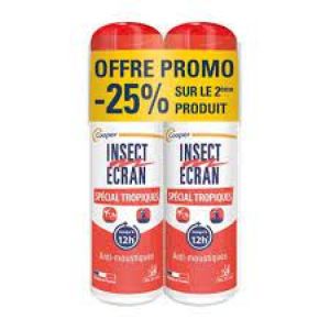 Cooper - Insect ecran spécial tropiques adultes et enfants - Lot de 2 x 75 ml