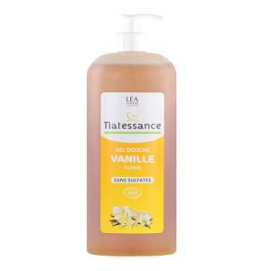 Natessance - Gel douche douceur Vanille fruitée - 1L