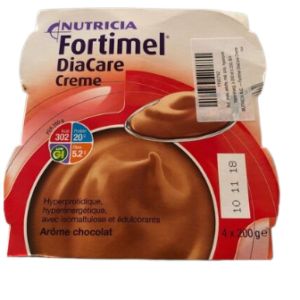 Nutricia - fortimel diacare creme chocolat 4x200g