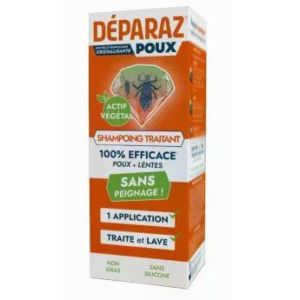 Déparaz Poux - Shampoing traitant Anti-poux et lentes sans peignage - 150 mL