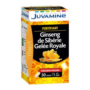 Juvamine - Ginseng de Sibérie Gelée Royale - 30  gélules