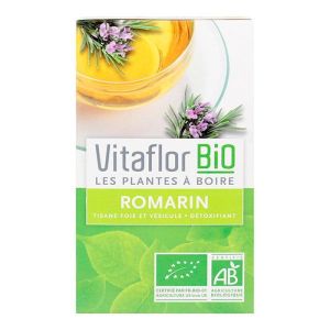 Vitaflor - Romarin bio tisane détoxifiante - 18 sachets