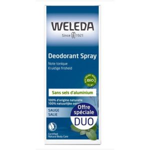 Weleda - Déodorant spray Sauge lot de 2 - 2x100ml