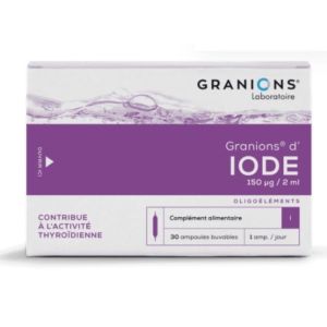 Granions - Iode - 30 ampoules
