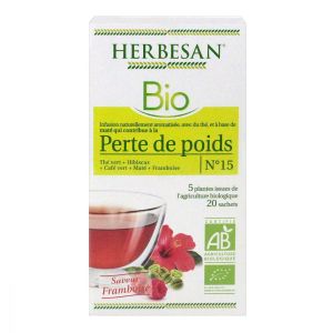 Herbesan - Infusion bio n°15 perte de poids - 20 sachets