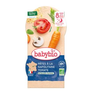 Babybio - Pâtes à La Napolitaine Tomate - Dès 8 Mois - 2x200g