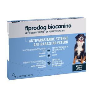 Biocanina - Fiprodog très grand chien 40-60kg - 3 pipettes