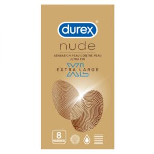 Durex - Nude Extra Large - 8 préservatifs