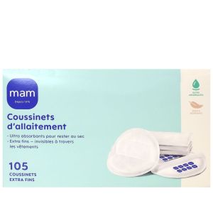 Mam - Coussinets d'Allaitement Ultra-Absorbants -105 Coussinets d'Allaitement.