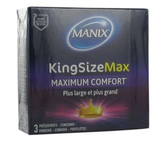 Manix - King size max 3 préservatifs