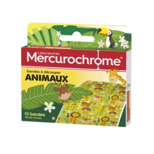 Mercurochrome - Bandes à découper animaux - 10 bandes