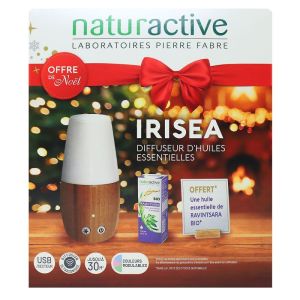 Naturactive - Irisea offre de Noël 2023 - 1 diffuseur + huile essentiel ravintsara bio