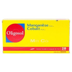 Oligosol - Manganèse Cobalt - 28 ampoules
