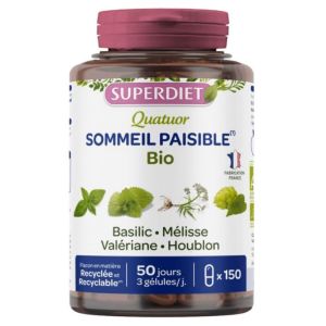 Superdiet - Quatuor sommeil paisible - 150 gélules