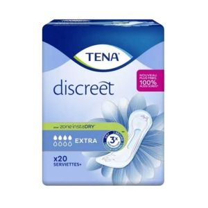 TENA - Lady discreet Extra - 20 serviettes