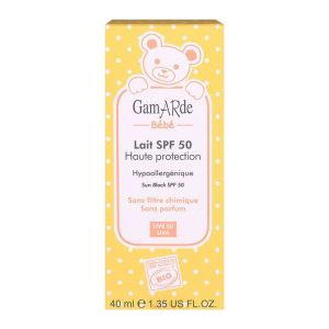 Gamarde bébé - Lait SPF 50 haute protection - 40 ml