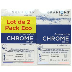 Granions - Chrome - lot de 2 - 60 comprimés x 2