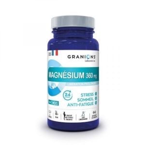 Granions - Magnésium 360mg Stress, sommeil, anti-fatigue - 60 comprimés