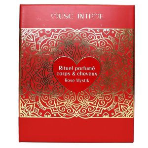 Musc intime - Coffret noël 2025 Rituel parfumé corps et cheveux rose mystik