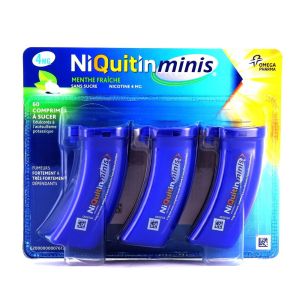 Omega - Niquitin minis menthe fraîche 4mg - 3x60 comprimés