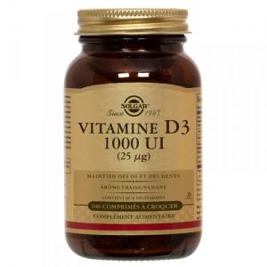 Solgar - Vitamine D3 1000 UI - 100 comprimés