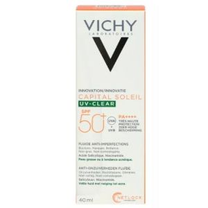 Vichy - Capital soleil UV-clear SPF50+ fluide anti-imperfections - 40ml