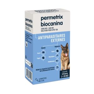 Biocanina - Permetrix antiparasitaires externes grands chiens - 3x4ml