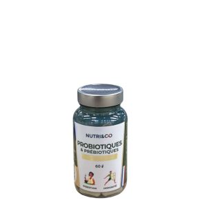 Nutri&Co - Probiotiques & Prébiotiques - 60 gélules