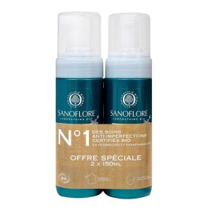 Sanoflore - Mousses nettoyante Magnifica - 2x150ml