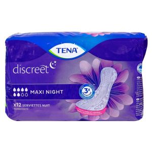 TENA - Lady Maxi Night - 12 serviettes