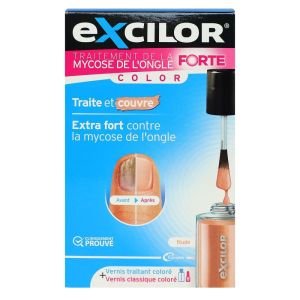 Excilor - Vernis extra fort traite et couvre couleur Nude - 38 ml