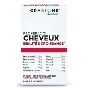 Granions - Pro keracys cheveux beauté croissance et pigmentation - 56 comprimés