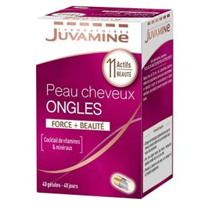 Juvamine - Peau cheveux ongles - 40 gélules