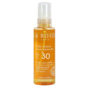 La rosée - Huile solaire à l'huile d'abricot bio SFP30 - 150ml