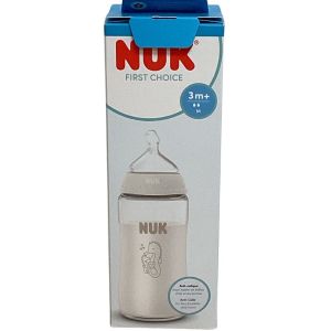 Nuk - Biberon First choice 3mois+ - 240mL