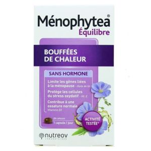 Nutreov - Ménophytea bouffées de chaleur sans hormones - 28 capsule