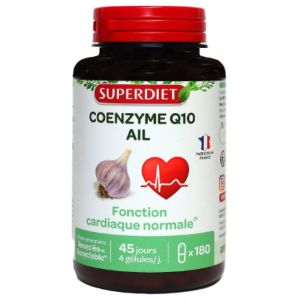 Superdiet - Coenzyme Q10 ail - 180 gélules