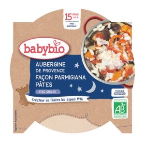 Babybio - Aubergine de Provence façon parmigiana, macaroni, origan - dès 15 mois - 260 g