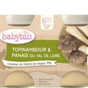 Babybio - Topinambour & Panais du Val de Loire dès 6 mois - 2x130g
