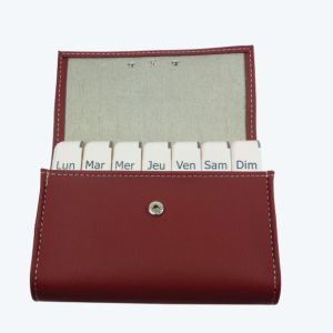 Cooper - Pilbox Liberty Pilulier Hebdomadaire Carmin