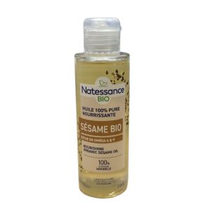 Natessance - Huile végétale de sésame 100 % pure - 100 ml