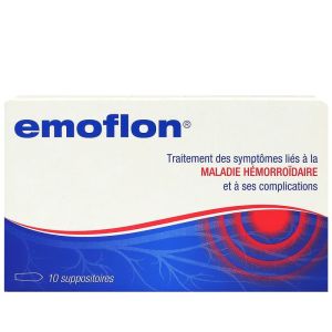 Servier - Emoflon suppositoire - 10 suppositoires