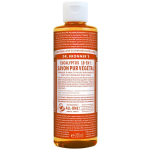 Dr. Bronner's - Savon liquide pure végétal 18-en-1 - Eucalyptus - 240ml