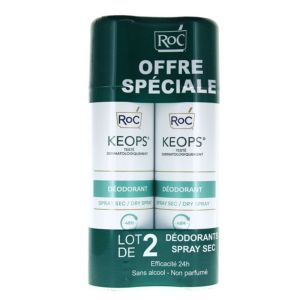 Keops - Déodorant Spray sec 24h - lot de 2 - 2 x 150mL