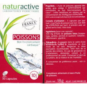 Naturactive - Huile de Poissons - 30 capsules