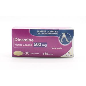 Viatris Conseil - Diosmine 600mg - 30 Comprimés