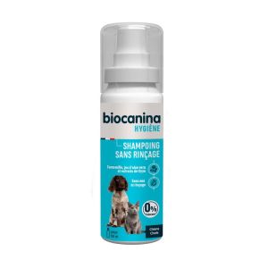 Biocanina - Hygiène Shampoing Sans Rinçage pour Chiens et Chats - 100 ml
